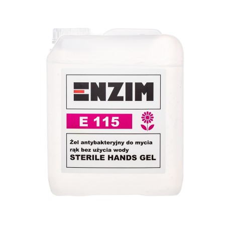  Enzim E 115 żel antybakteryjny bez użycia wody Sterile Hands Gel 5L - 5902973750485